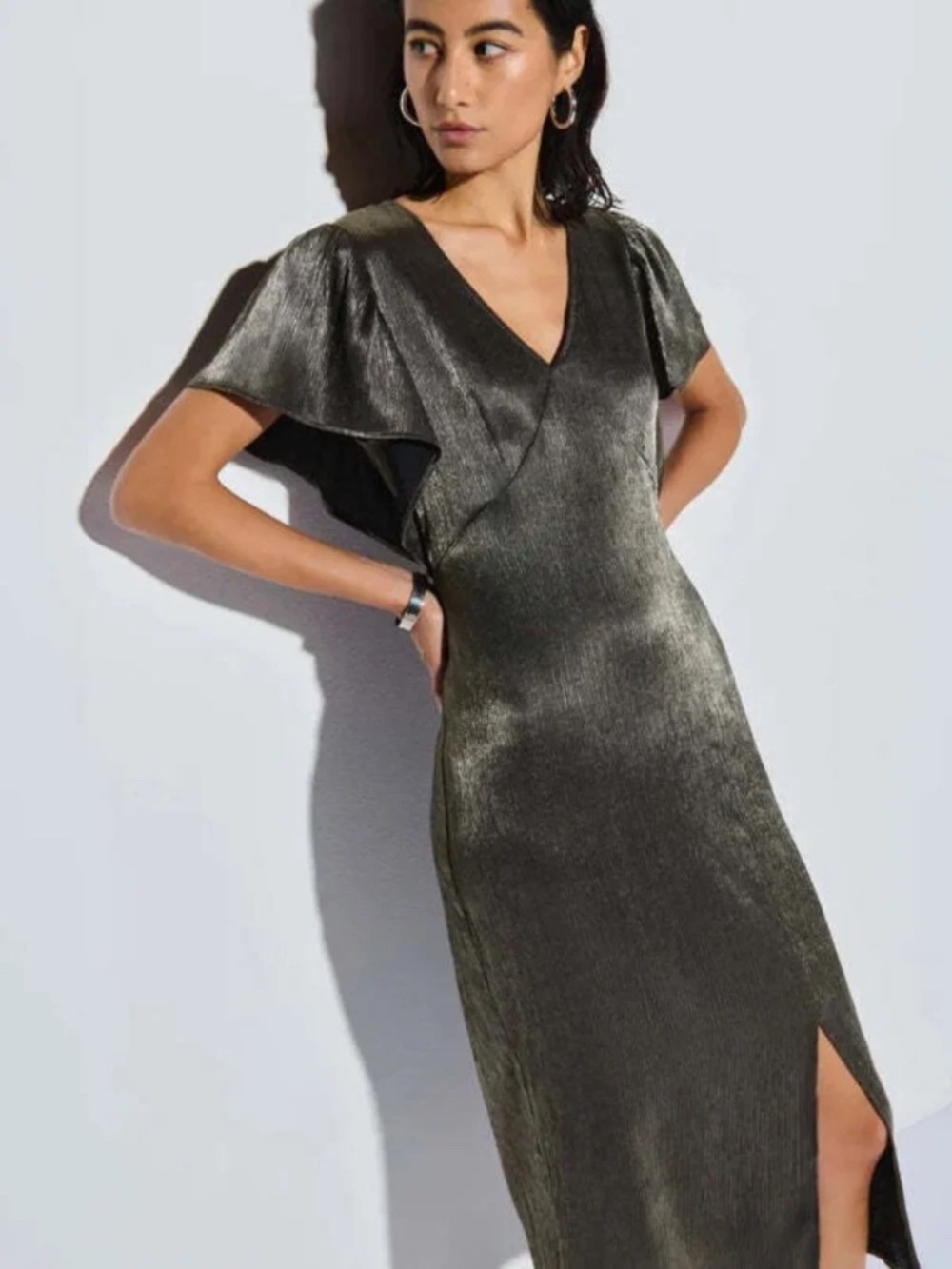 NWT Nation LTD Pamela Dress Satin Midi Small